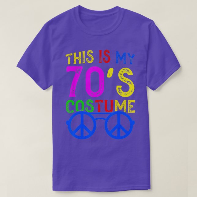 Camiseta Este es mi disfraz de 70, divertida Halloween de l (Diseño del anverso)