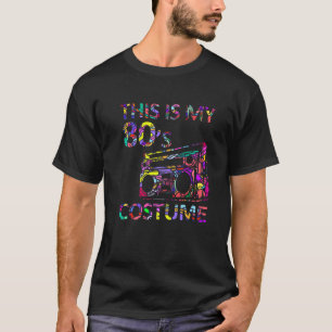 Camiseta Este Es Mi Disfraz De 80 Años Fiesta Cassette Retr