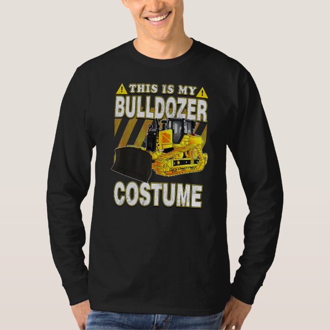 Camiseta Este Es Mi Disfraz De Bulldozer (Anverso)