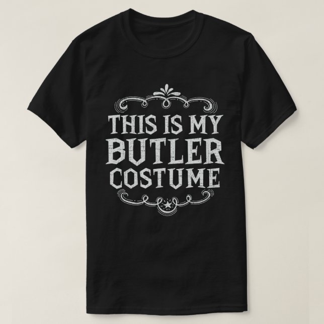 Camiseta Este es mi disfraz de Butler. (Diseño del anverso)