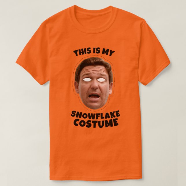 Camiseta Este es mi disfraz de copo de nieve Desantis (Diseño del anverso)