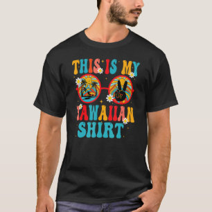 Camiseta Este es mi disfraz de fiesta hawaiana tropical Lua