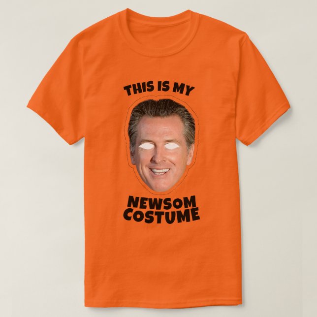 Camiseta Este es mi disfraz de Gavin Newsom (Diseño del anverso)