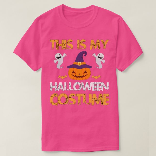 Camiseta Este Es Mi Disfraz De Halloween 1 (Diseño del anverso)