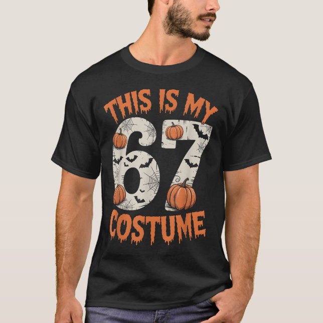 Camiseta Este Es Mi Disfraz De Halloween 67  (Anverso)