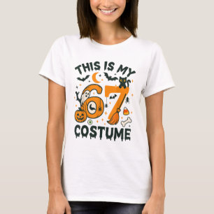 Camiseta Este Es Mi Disfraz De Halloween 67 Meme Diciendo 6