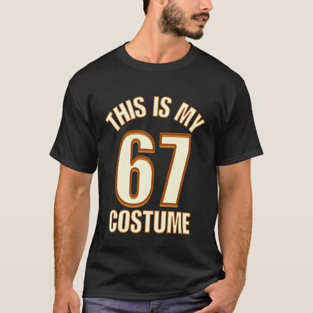 Camiseta Este es mi disfraz de Halloween 67 Meme Lazy Brain (Anverso)