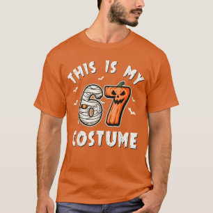 Camiseta Este es mi disfraz de Halloween 67 número 6 7 Meme