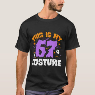 Camiseta Este es mi disfraz de Halloween 67 número 6 7 Meme