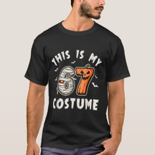 Camiseta Este es mi disfraz de Halloween 67 número 6 7 Meme