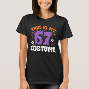 Camiseta Este es mi disfraz de Halloween 67 Número 6 7 Meme