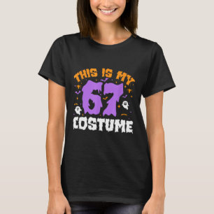 Camiseta Este Es Mi Disfraz De Halloween 67 Número 6 7 Meme