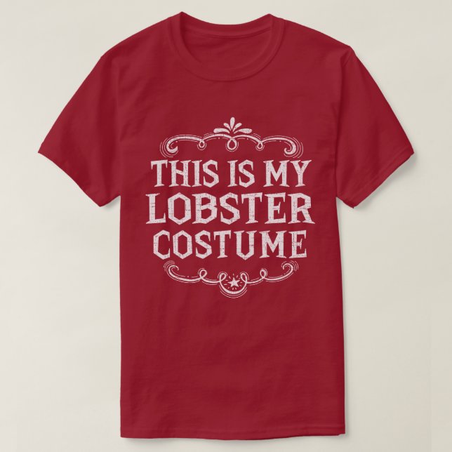 Camiseta Este Es Mi Disfraz De Halloween De Lobster Gracios (Diseño del anverso)