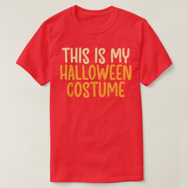 Camiseta Este Es Mi Disfraz De Halloween Divertidos Hombres (Diseño del anverso)