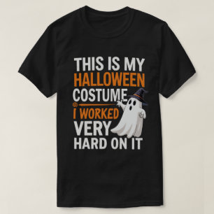 Camiseta Este Es Mi Disfraz De Halloween En El Que Trabajé