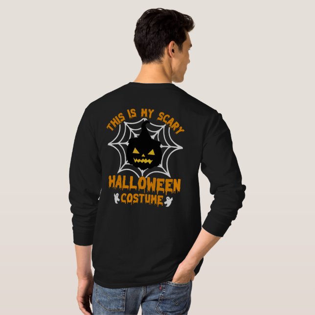 Camiseta Este es mi disfraz de Halloween Long Sleeve (Reverso completo)