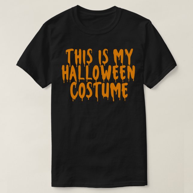 Camiseta Este Es Mi Disfraz De Halloween Parejas De Hallowe (Diseño del anverso)