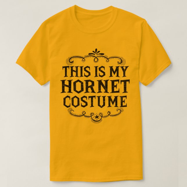 Camiseta Este Es Mi Disfraz De Hornet Funny Halloween (Diseño del anverso)