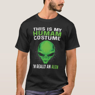 Camiseta Este Es Mi Disfraz De Humano Soy Realmente Un Extr