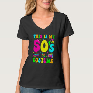 Camiseta Este Es Mi Disfraz De Los 50s Fiesta De Los 50 Hal
