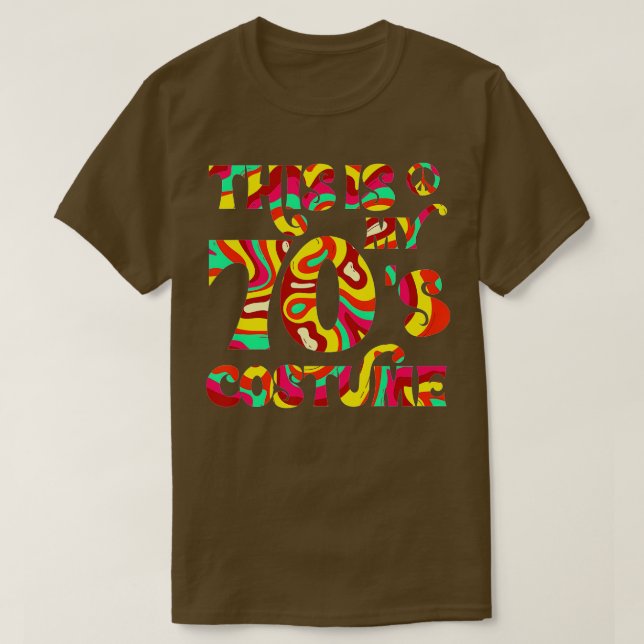 Camiseta Este es mi disfraz de los 70 - 3 (Diseño del anverso)