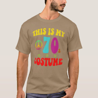 Camiseta Este es mi disfraz de los 70 Groovy Paz Halloween 