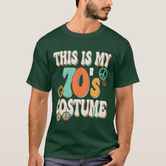 Camiseta Este es mi disfraz de los 70 Groovy Paz Hippie 70s