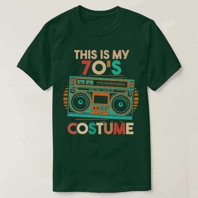 Camiseta Este es mi disfraz de los 70 - Idea divertida para (Diseño del anverso)
