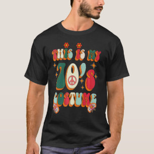 Camiseta Este Es Mi Disfraz De Los 70 Retro Halloween Groov