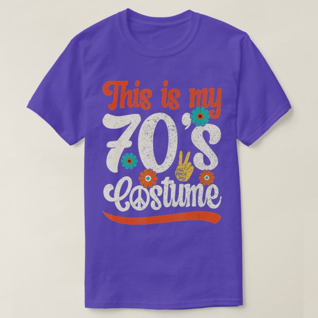 Camiseta Este es mi disfraz de los 70, traje de los 70 para (Diseño del anverso)