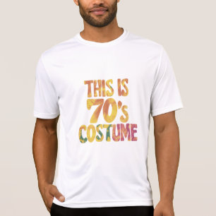 Camiseta Este Es Mi Disfraz De Los 70's Groovy Tie Dye Hall