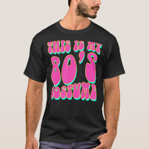 Camiseta Este es mi disfraz de los 80's retro vintage de lo