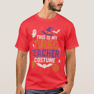 Camiseta Este es mi disfraz de profesor cansado divertido H