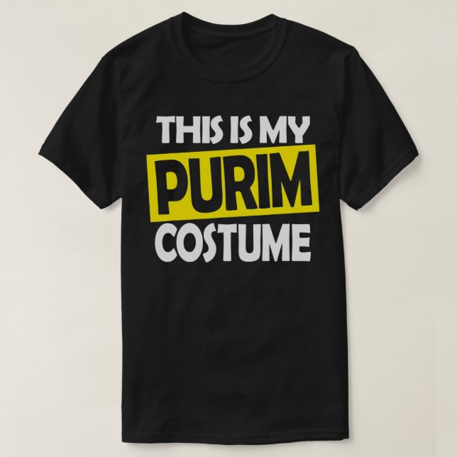 Camiseta Este es mi disfraz de Purim (Diseño del anverso)