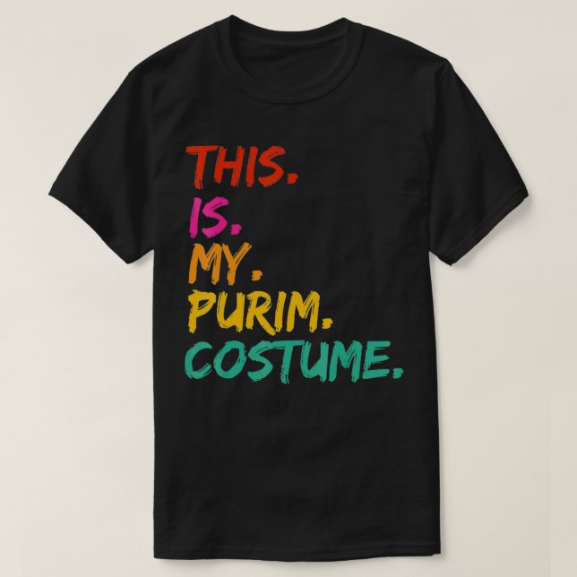 Camiseta Este es mi disfraz de Purim (Diseño del anverso)