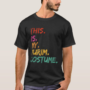 Camiseta Este es mi disfraz de Purim Costume judío gracioso
