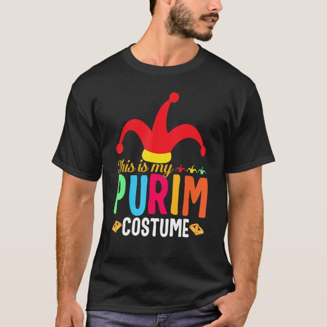 Camiseta Este Es Mi Disfraz De Purim Feliz Fiesta De Purim  (Anverso)