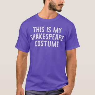 Camiseta Este Es Mi Disfraz De Shakespeare Halloween Simple