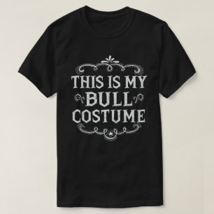 Camiseta Este es mi disfraz de toro divertido y perezoso de