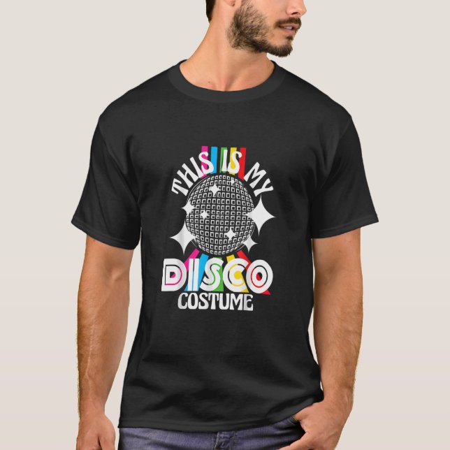 Camiseta Este es mi disfraz disco 1970 Funky Fiesta 70s Gro (Anverso)