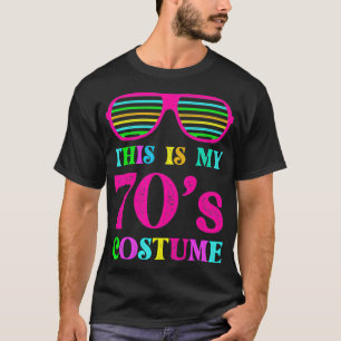 Camiseta Este es mi disfraz divertida Halloween de los 70's