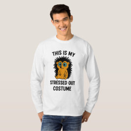 Camiseta Este Es Mi Disfraz Estresado - Cute Hedgehog
