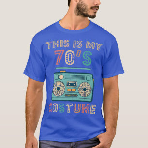 Camiseta Este es mi disfraz Fiesta Cassette Retro Vi de 70