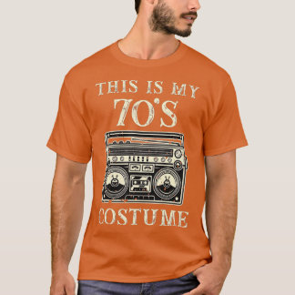 Camiseta Este es mi disfraz Fiesta Cassette Retro Vi de 70