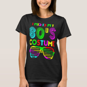 Camiseta Este es mi disfraz Fiesta de los 80 de los 80