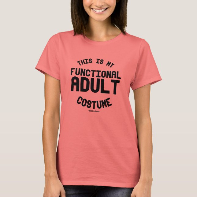 Camiseta Este es mi disfraz funcional para adultos (Anverso)