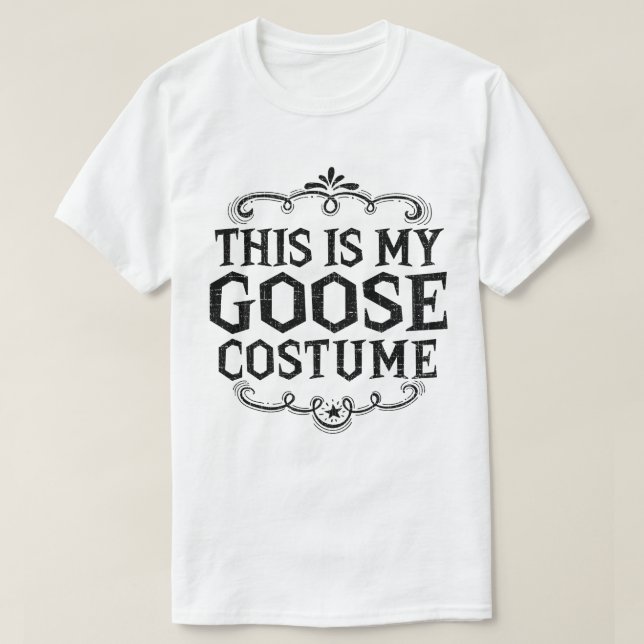 Camiseta Este Es Mi Disfraz Goose Gracioso Halloween (Diseño del anverso)
