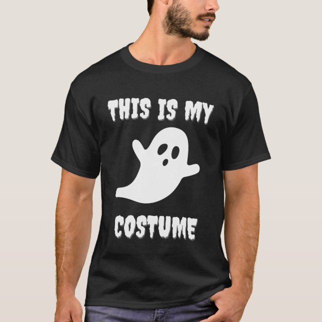 Camiseta Este es mi disfraz gracioso fantasma de Halloween (Anverso)