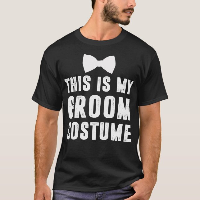 Camiseta Este Es Mi Disfraz Groom Divertido De Casarse Con  (Anverso)