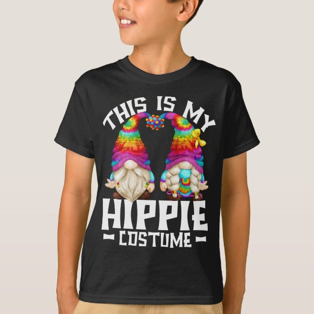 Camiseta Este es mi disfraz hippie disfrazado divertido Gno (Anverso)